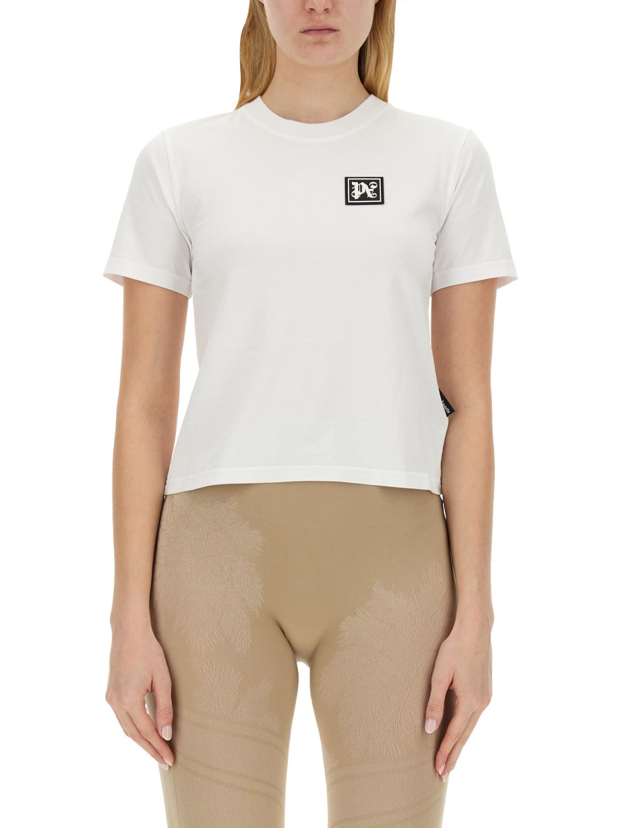 PALM ANGELS    PALM SKI CLUB TIGHT T-SHIRT