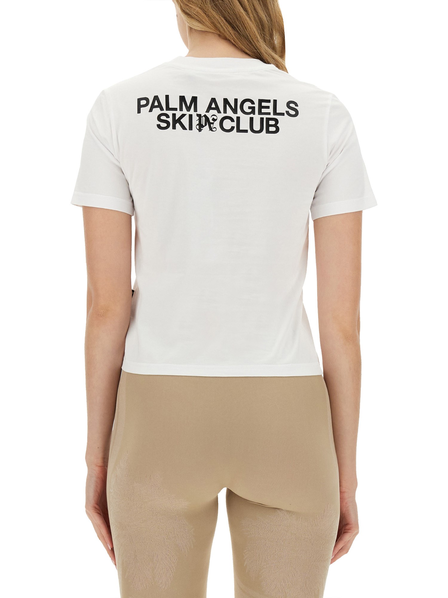 PALM ANGELS    PALM SKI CLUB TIGHT T-SHIRT