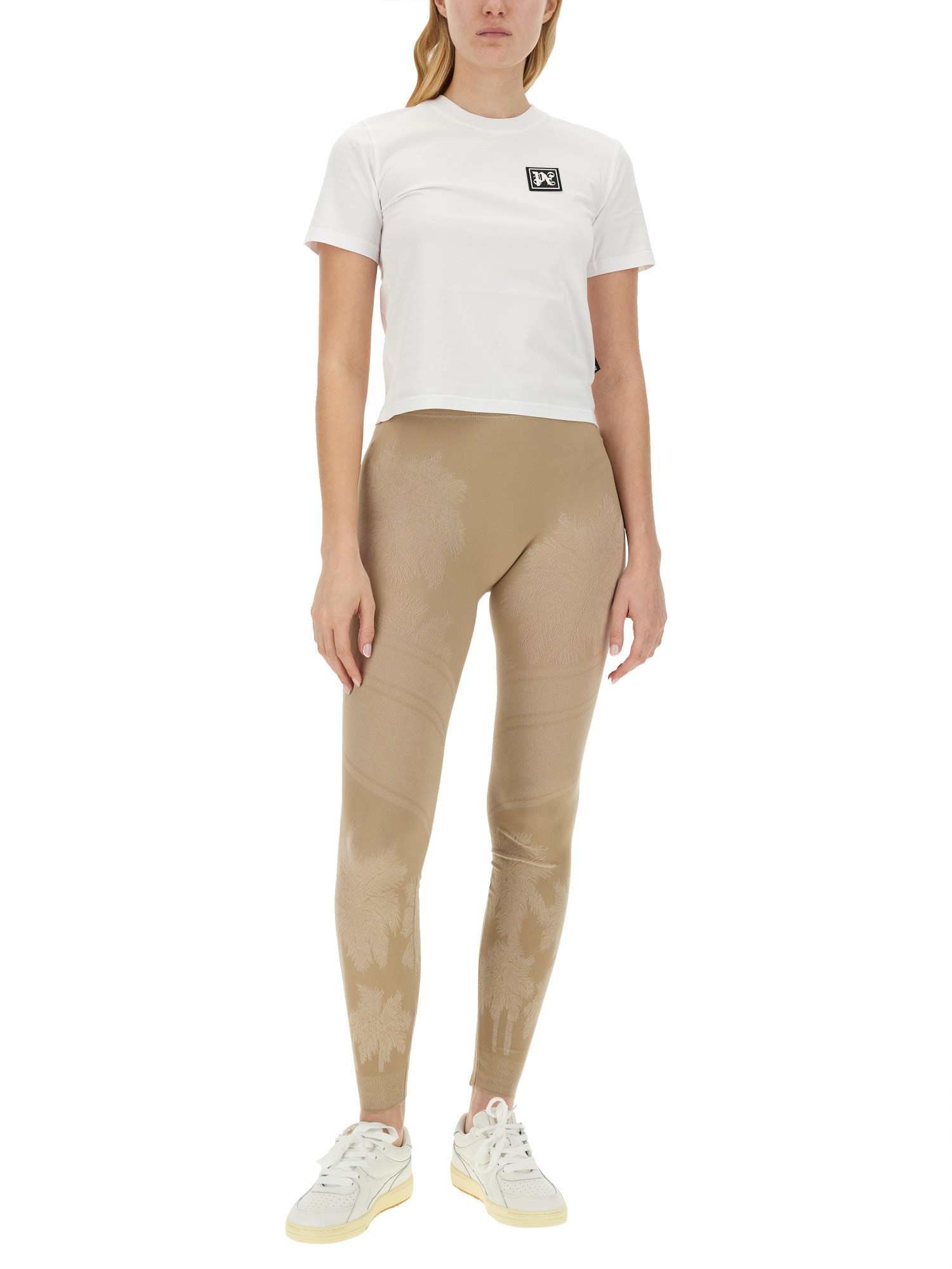 PALM ANGELS    PALM SKI CLUB TIGHT T-SHIRT