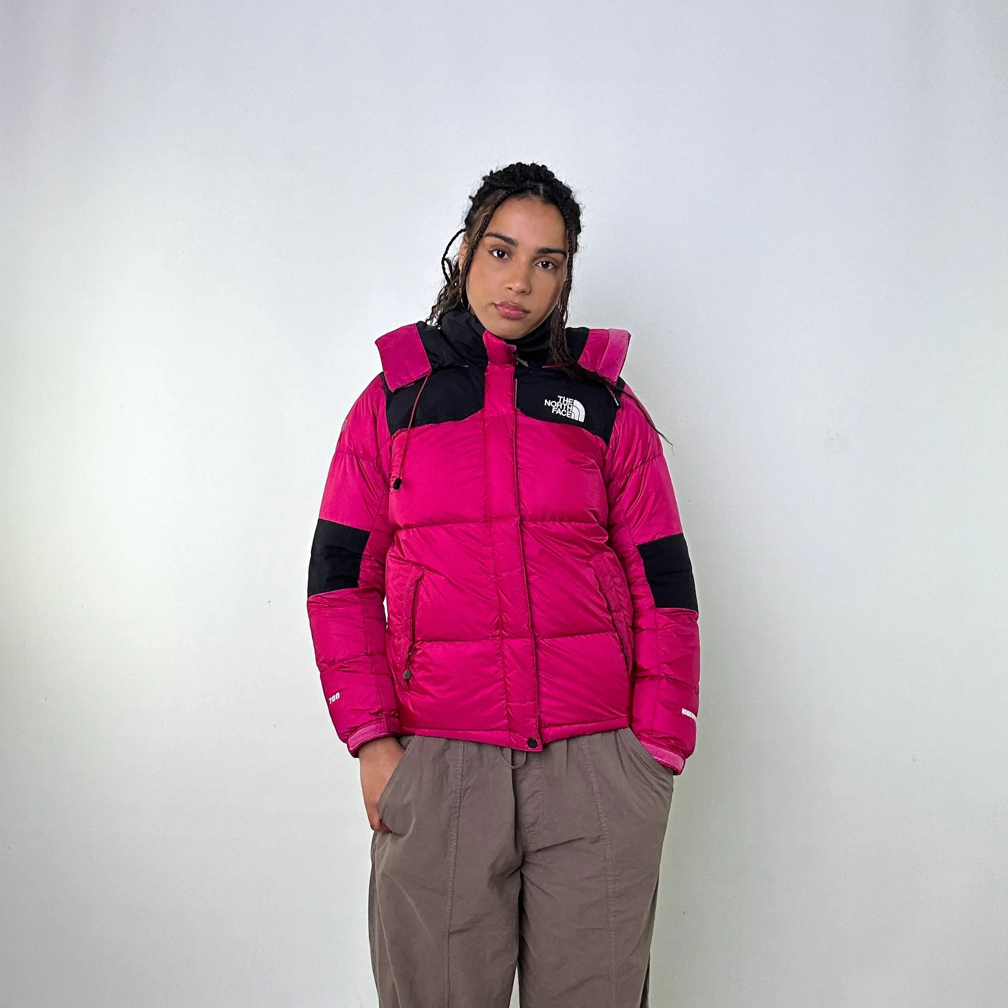 Pink 90s The North Face 700 Series Baltoro Puffer Jacket Coat (L)