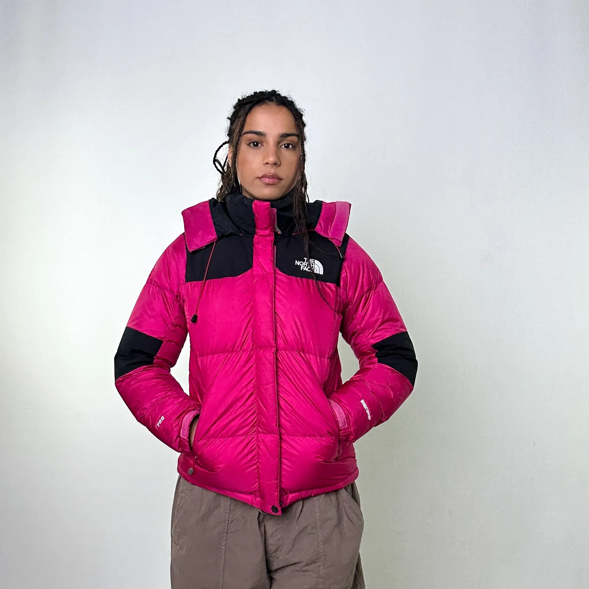 Pink 90s The North Face 700 Series Baltoro Puffer Jacket Coat (L)