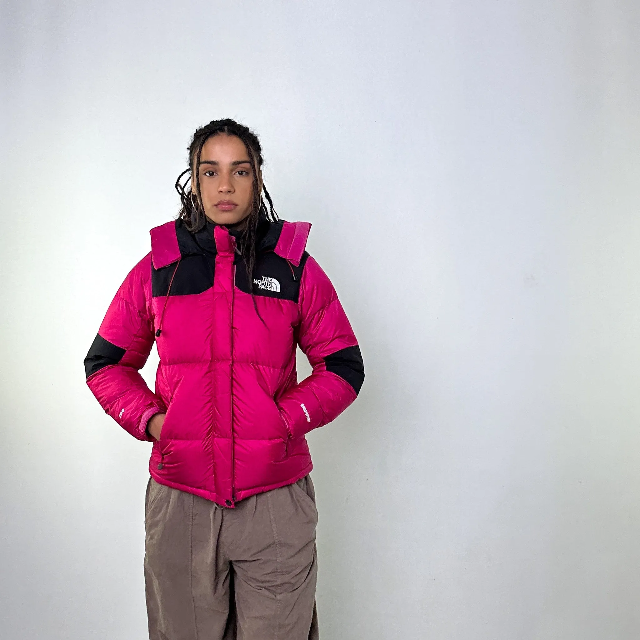 Pink 90s The North Face 700 Series Baltoro Puffer Jacket Coat (L)