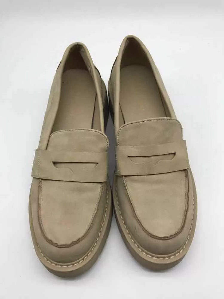 Pre-Owned Madden Girl Tan Size 7.5 Platform Loafers