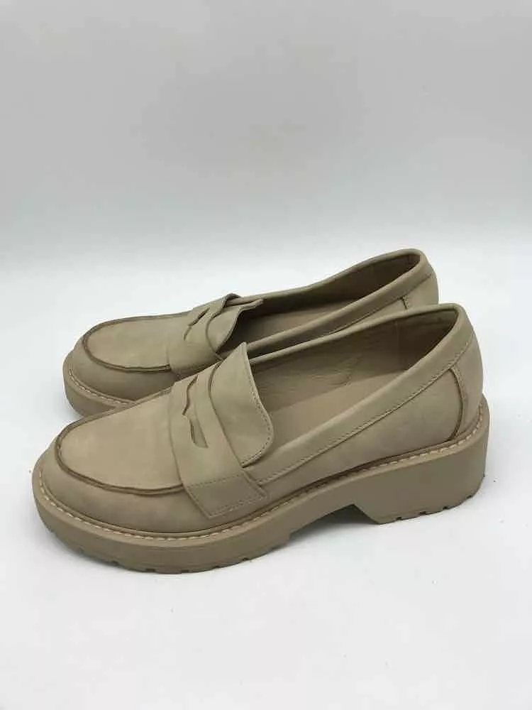 Pre-Owned Madden Girl Tan Size 7.5 Platform Loafers