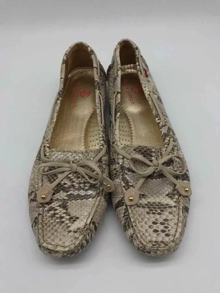 Pre-Owned Marc Joseph Tan Size 9 Printed Loafer Loafers