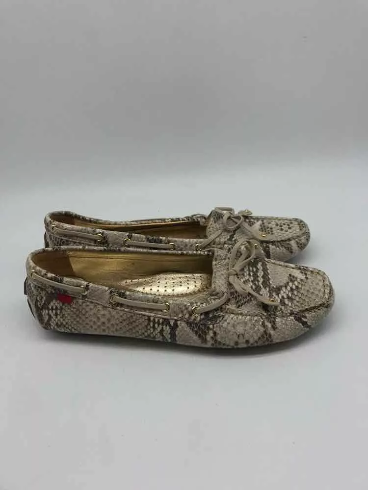 Pre-Owned Marc Joseph Tan Size 9 Printed Loafer Loafers