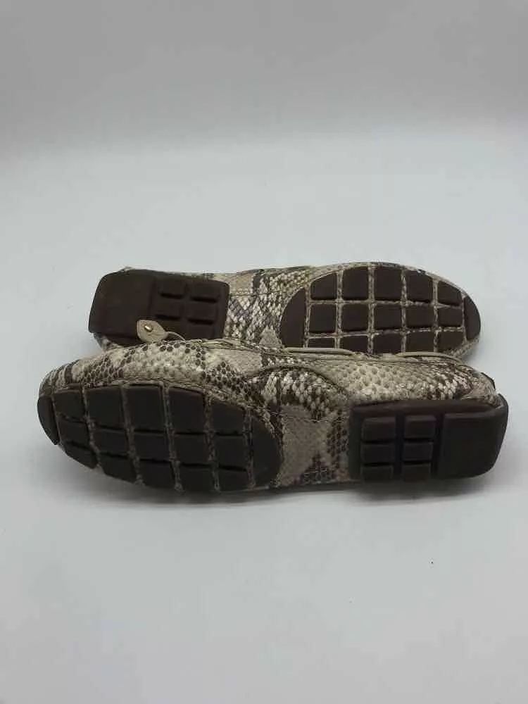 Pre-Owned Marc Joseph Tan Size 9 Printed Loafer Loafers