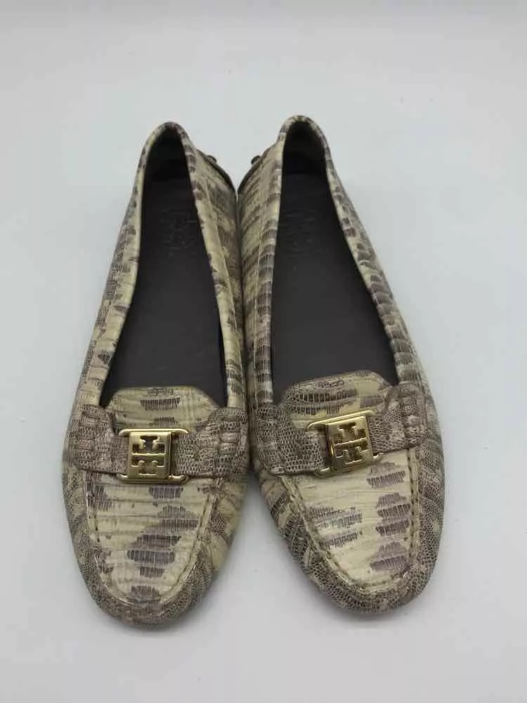 Pre-Owned Tory Burch Tan Size 7 Loafer Loafers