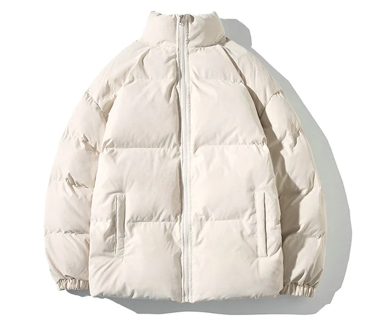 Puffer Mandarin Collar With Puff Sleeves Jacket