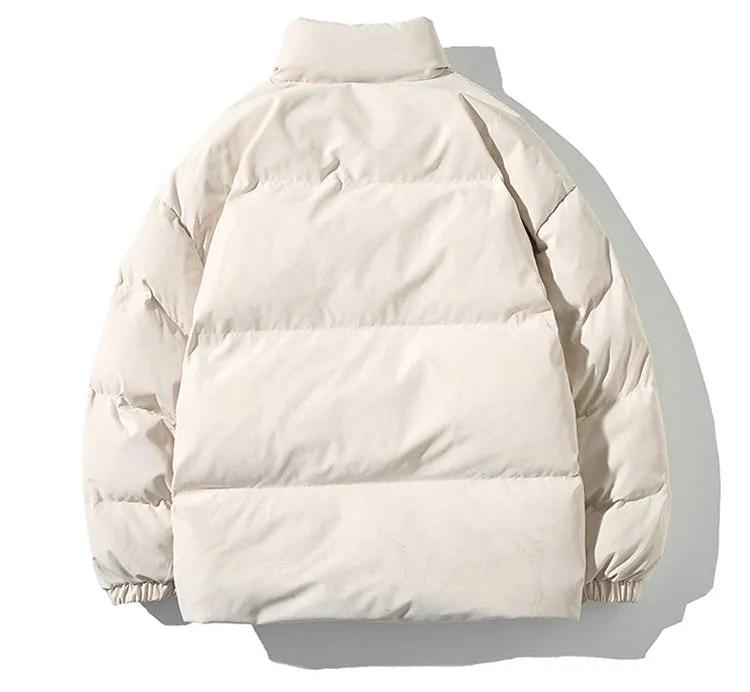 Puffer Mandarin Collar With Puff Sleeves Jacket