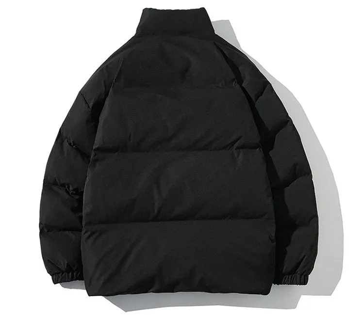 Puffer Mandarin Collar With Puff Sleeves Jacket