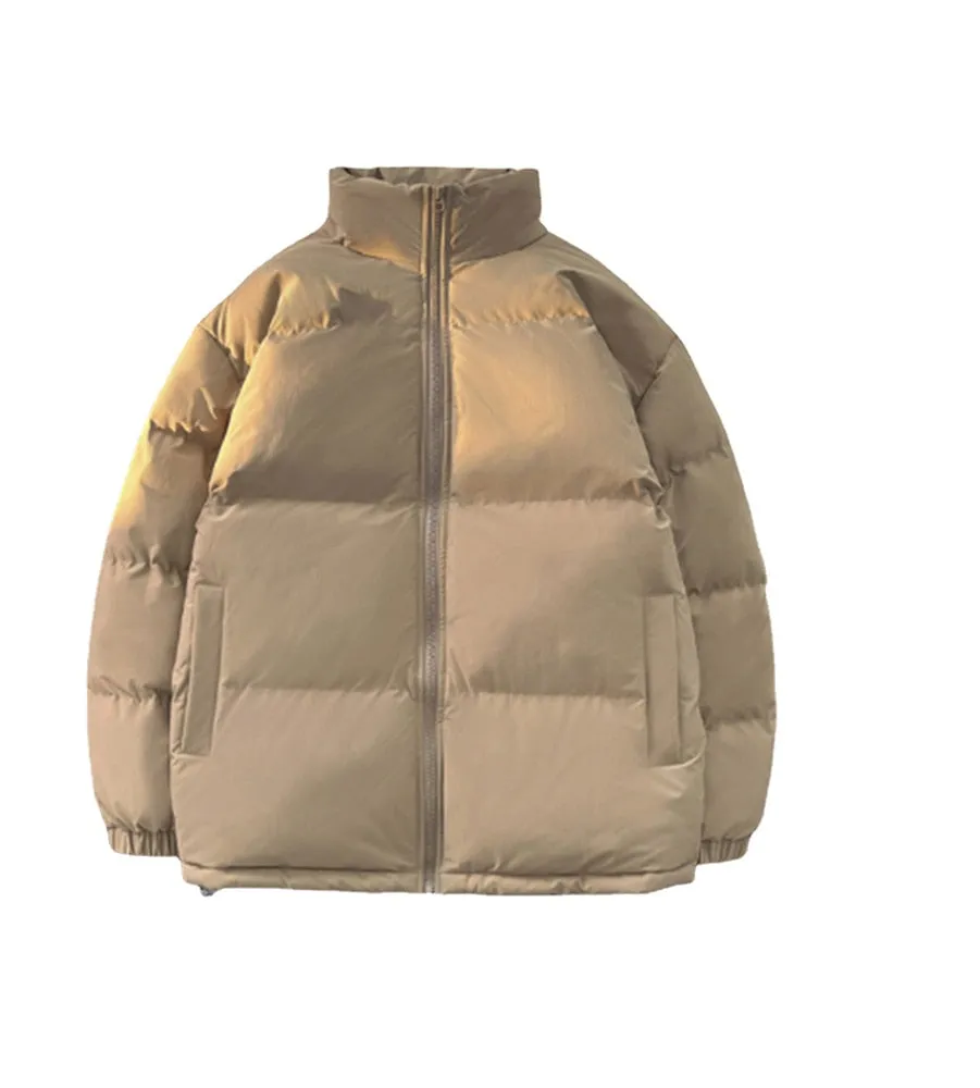 Puffer Mandarin Collar With Puff Sleeves Jacket