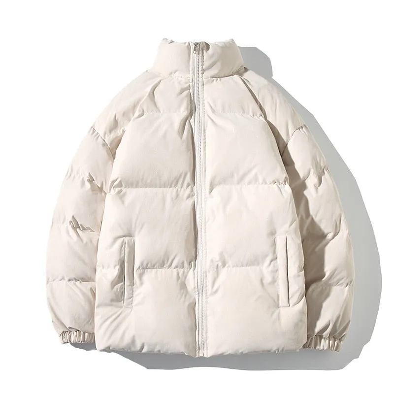 Puffer Mandarin Collar With Puff Sleeves Jacket