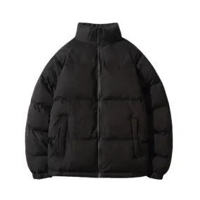 Puffer Mandarin Collar With Puff Sleeves Jacket