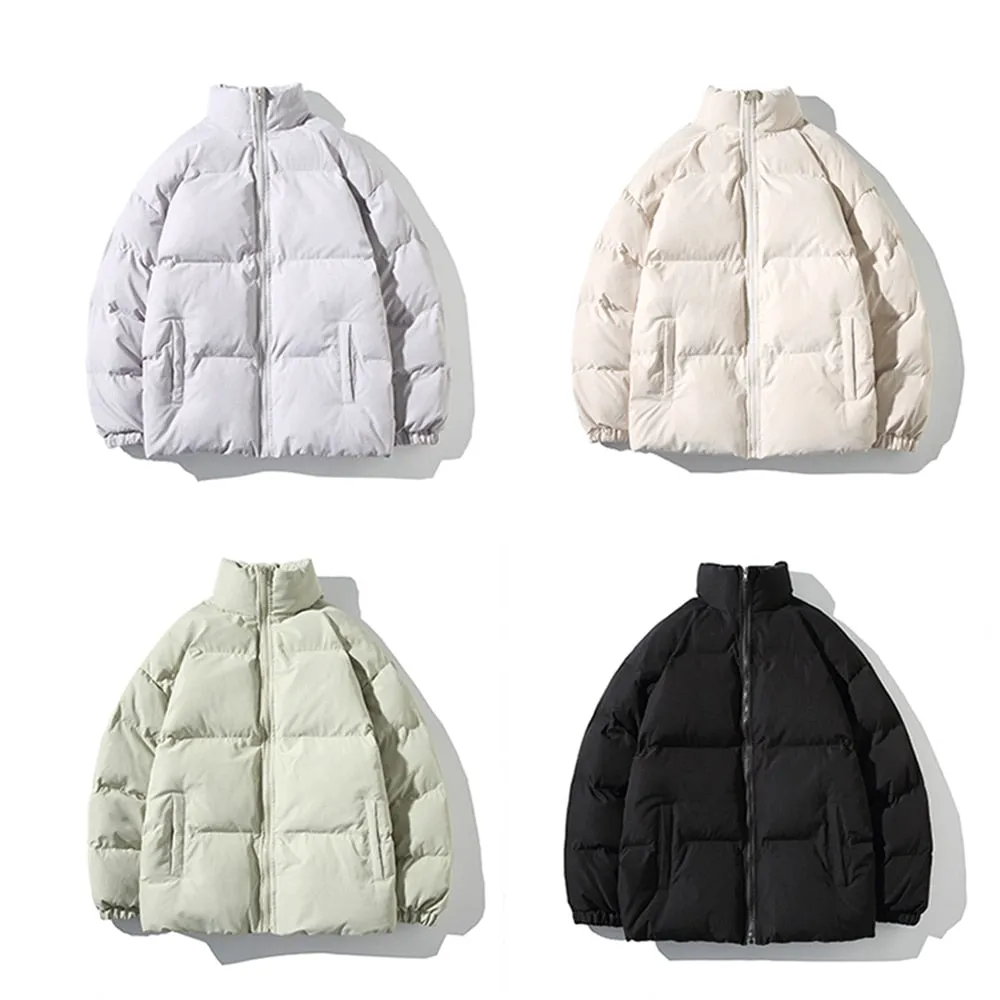 Puffer Mandarin Collar With Puff Sleeves Jacket