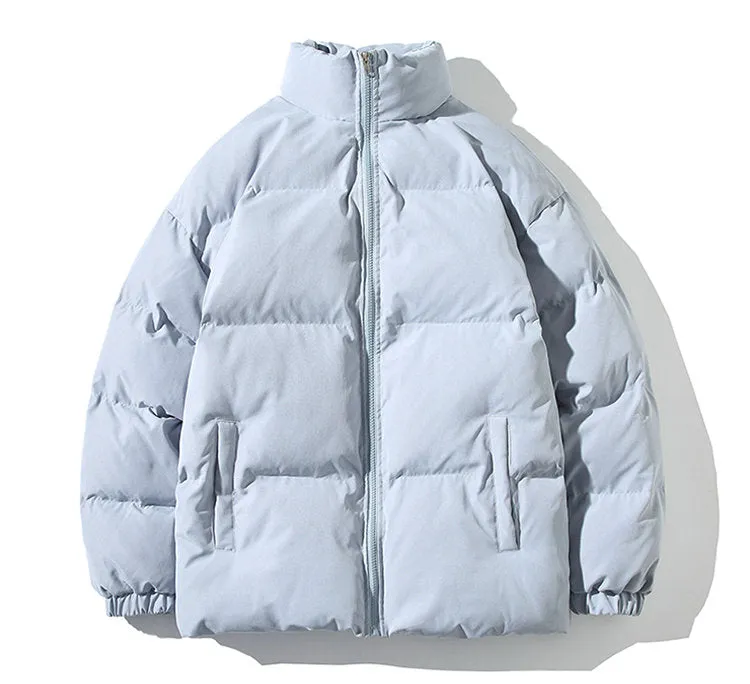 Puffer Mandarin Collar With Puff Sleeves Jacket