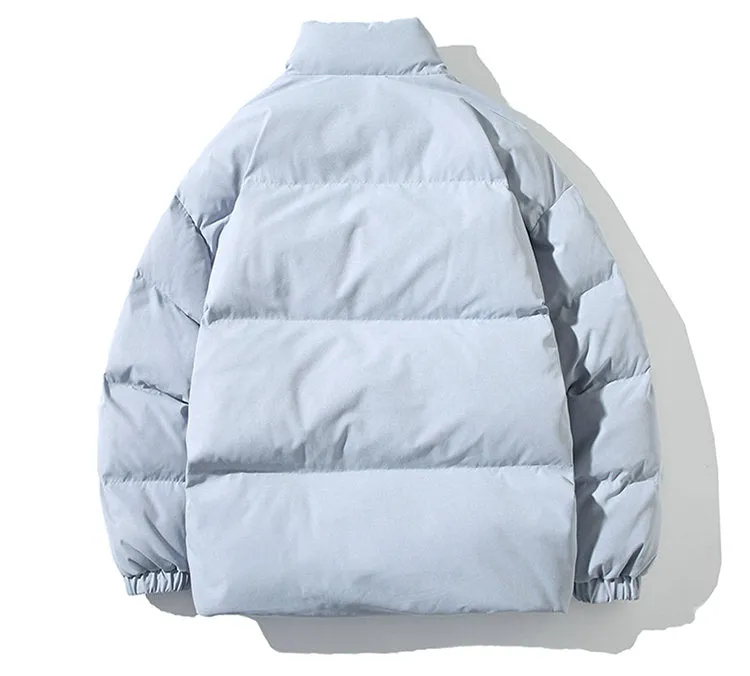 Puffer Mandarin Collar With Puff Sleeves Jacket