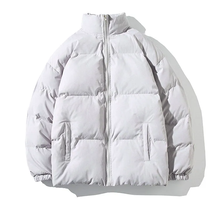 Puffer Mandarin Collar With Puff Sleeves Jacket