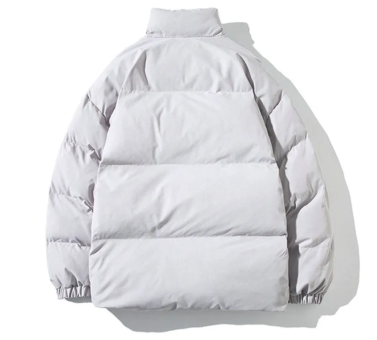 Puffer Mandarin Collar With Puff Sleeves Jacket