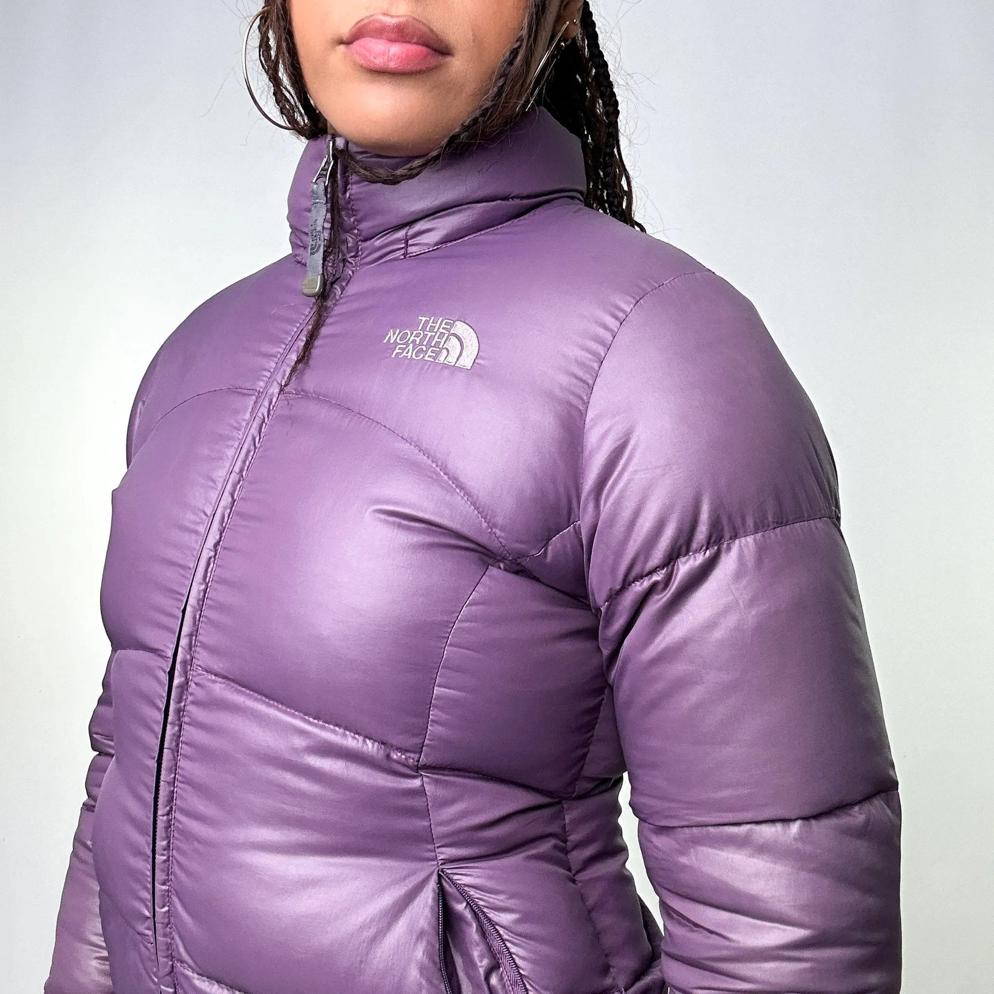 Purple 90s The North Face 700 Series Puffer Jacket Coat (S)