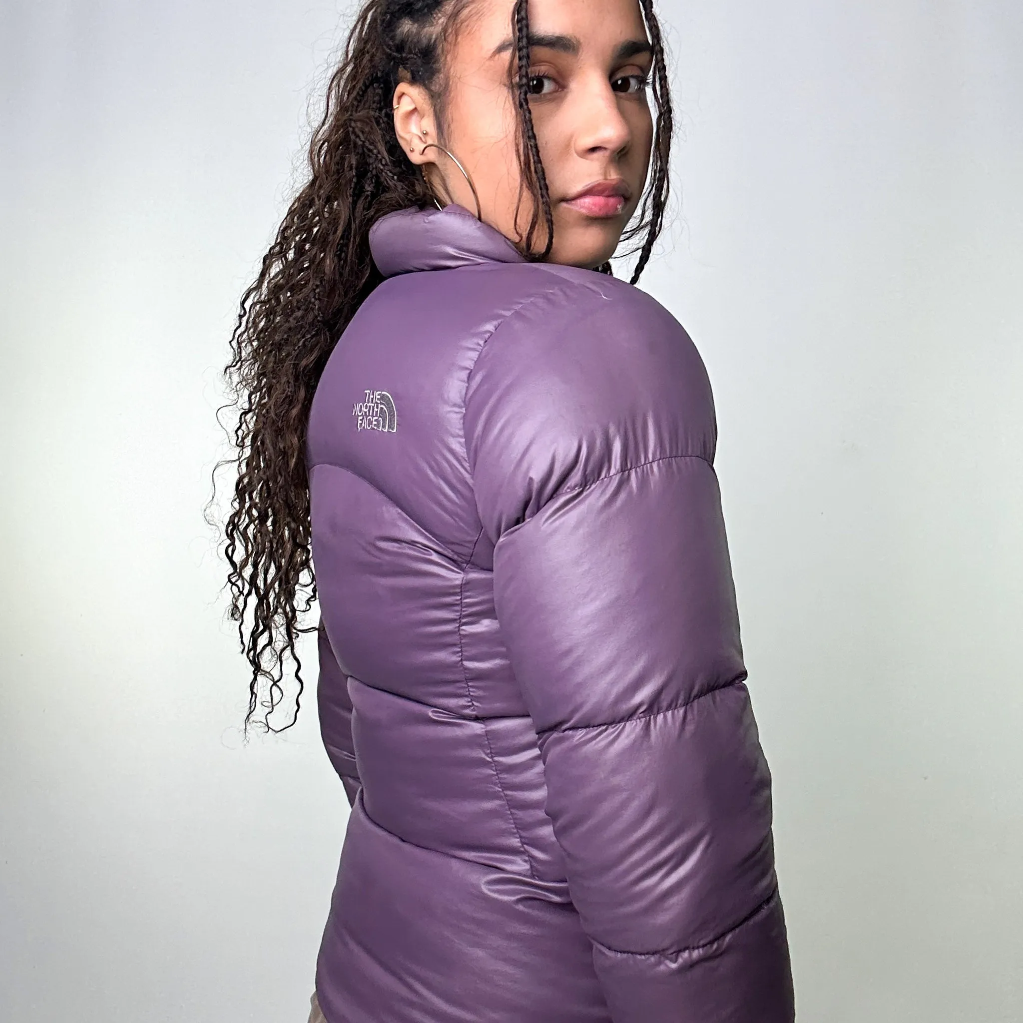 Purple 90s The North Face 700 Series Puffer Jacket Coat (S)