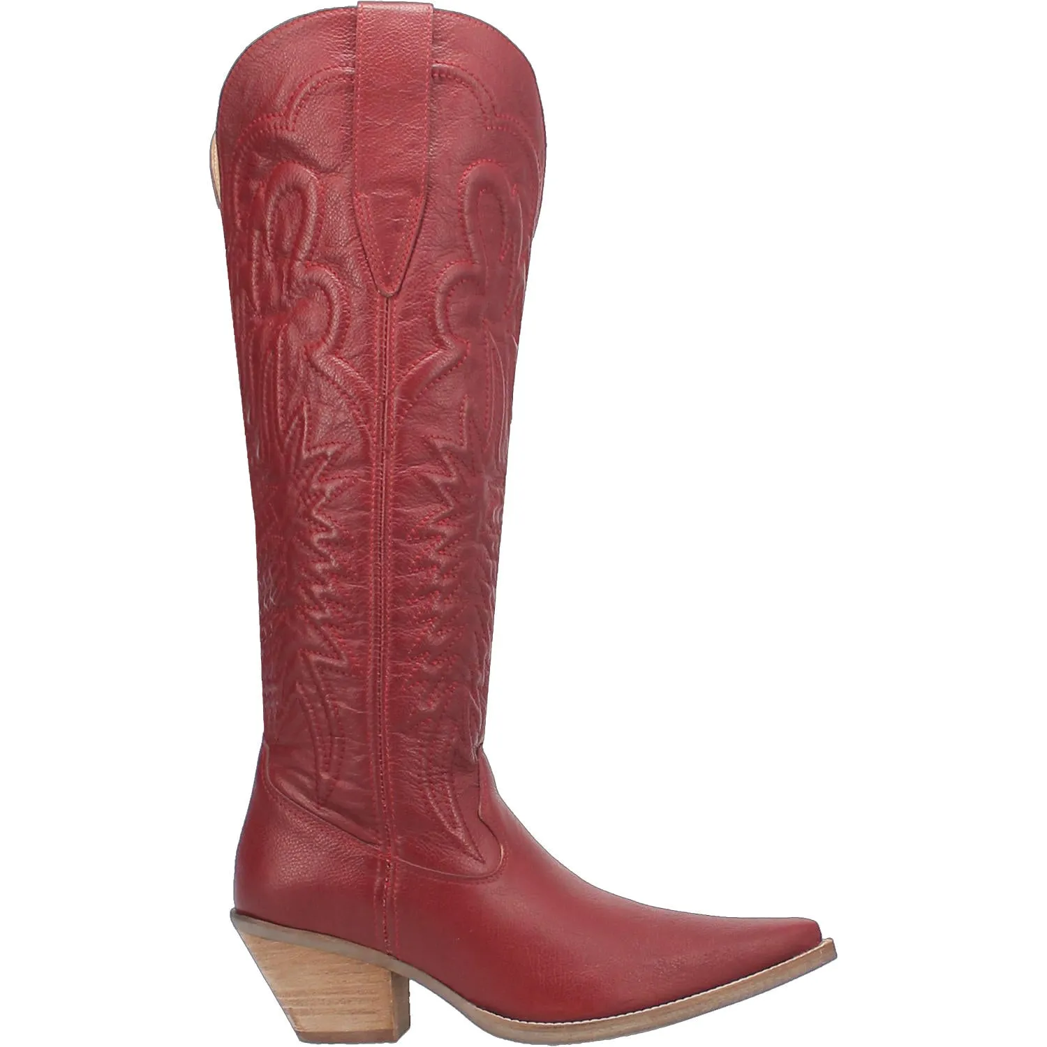 Raisin Kane Red Leather Knee High Boots (DS) - BACKORDER SEPTEMBER 2024