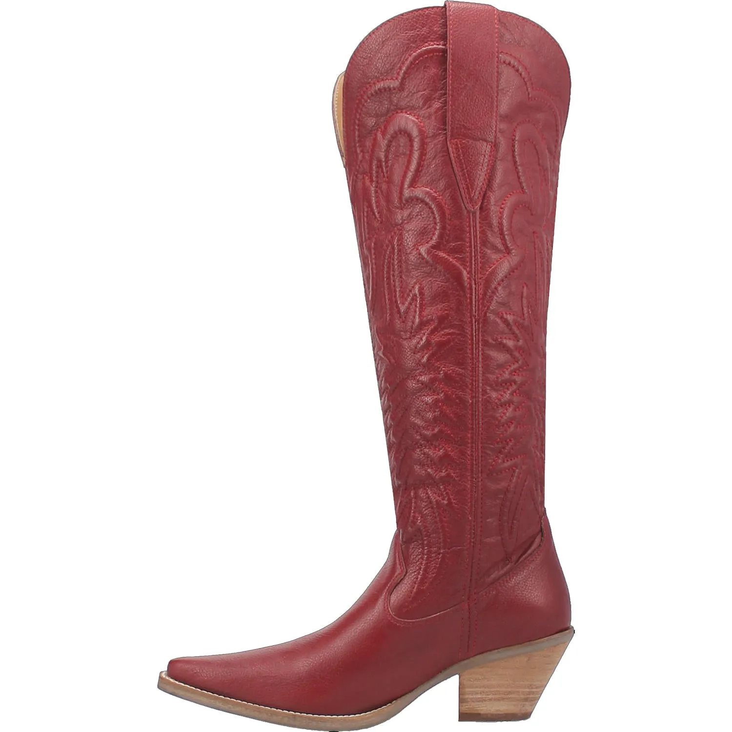 Raisin Kane Red Leather Knee High Boots (DS) - BACKORDER SEPTEMBER 2024