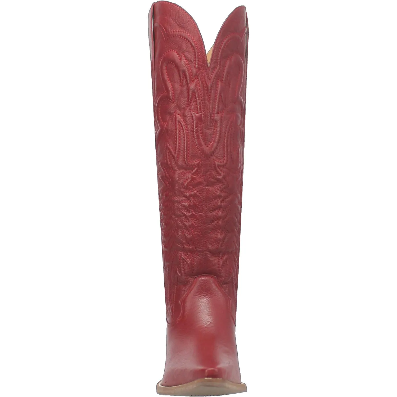 Raisin Kane Red Leather Knee High Boots (DS) - BACKORDER SEPTEMBER 2024