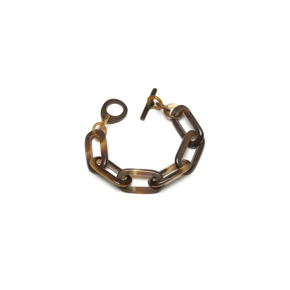 Rectangle Link Buffalo Horn Bracelet