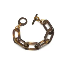 Rectangle Link Buffalo Horn Bracelet