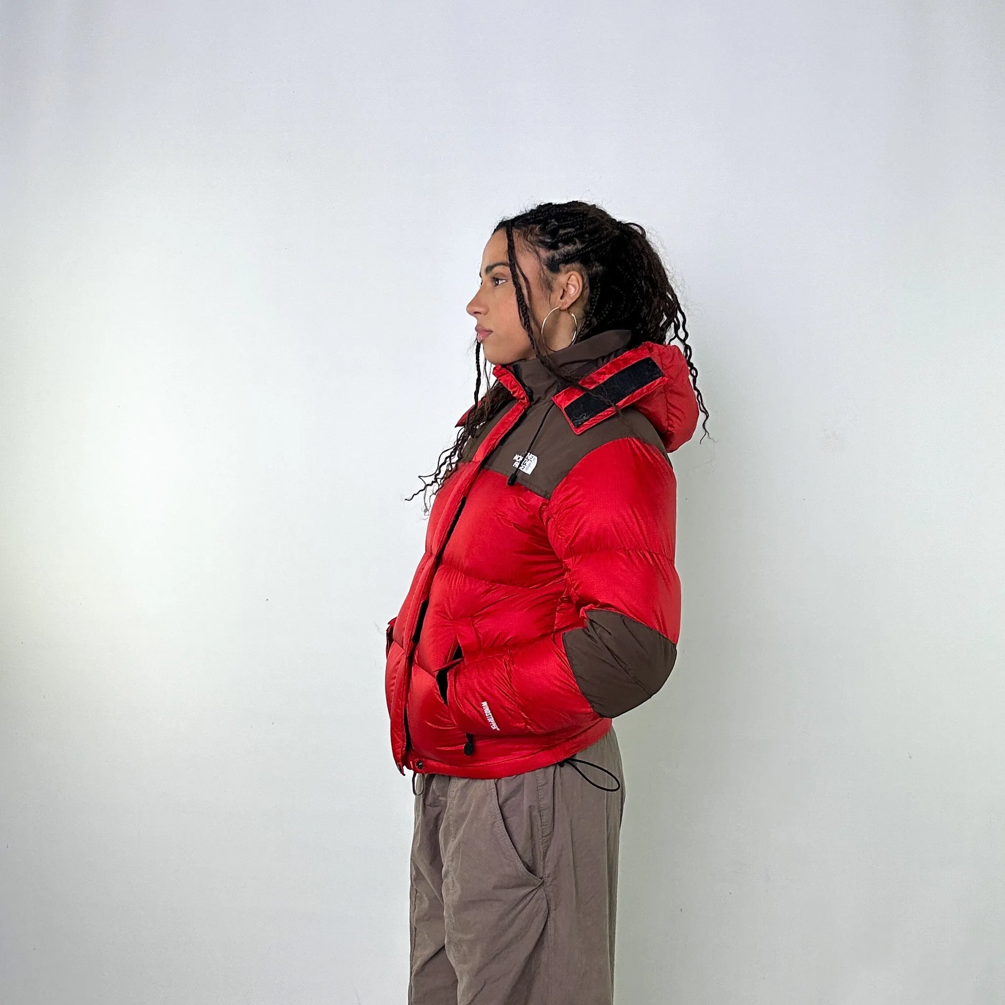 Red 90s The North Face 800 Series Puffer Jacket Coat (XS)