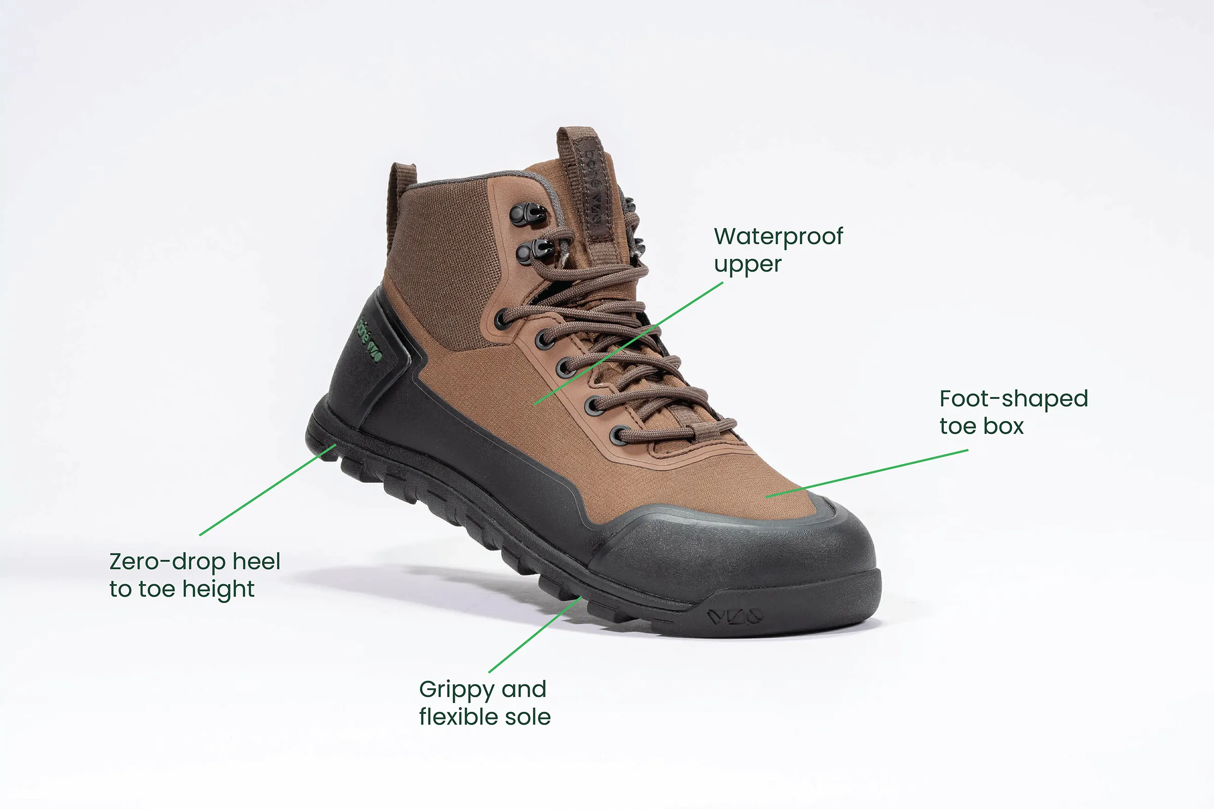 Rediscover Grounding Barefoot Hiking Boot (Men's) - Bark