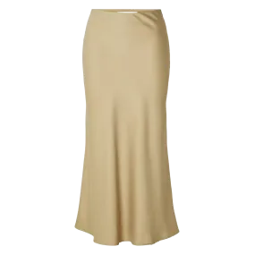 Selected Femme Satin Midi Skirt