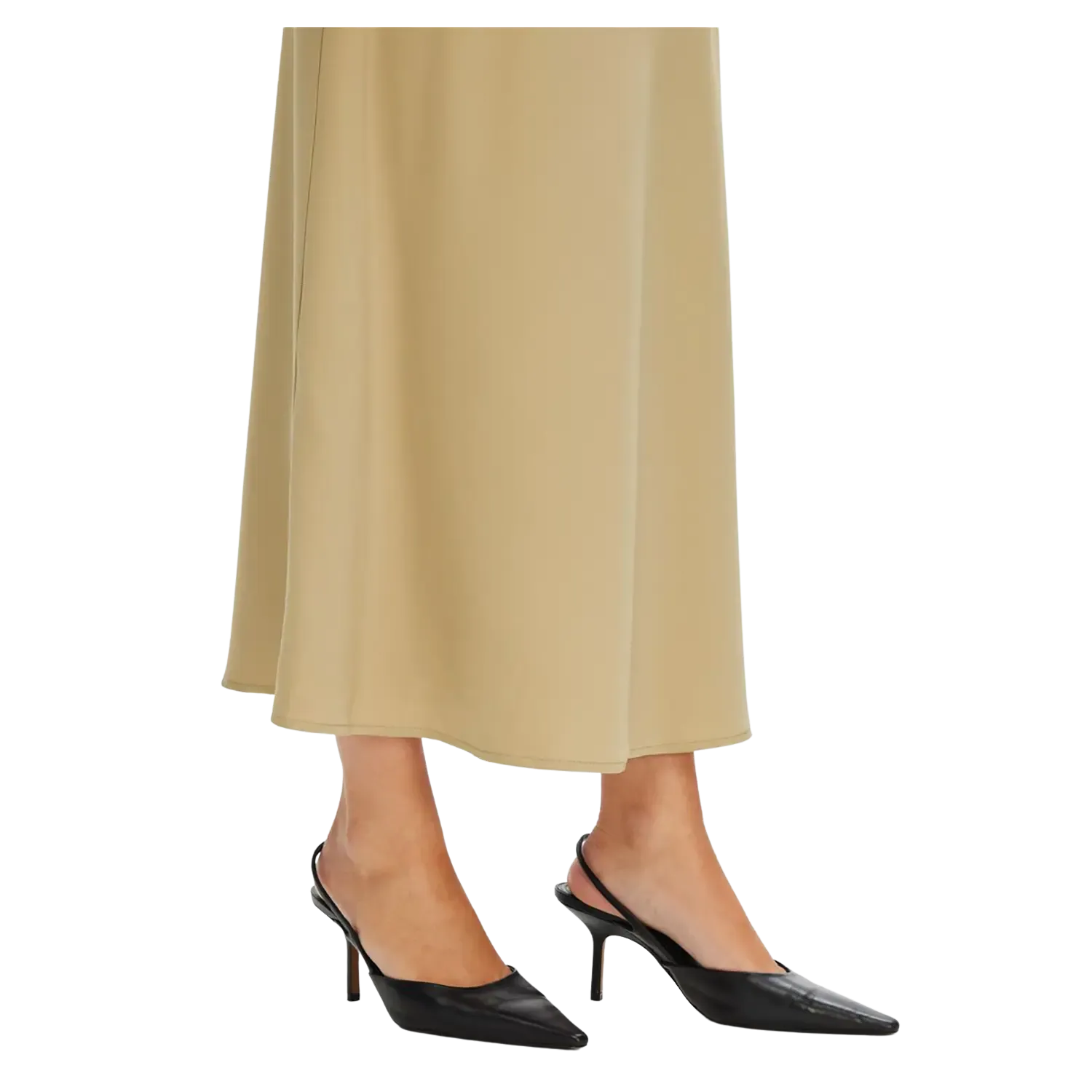 Selected Femme Satin Midi Skirt