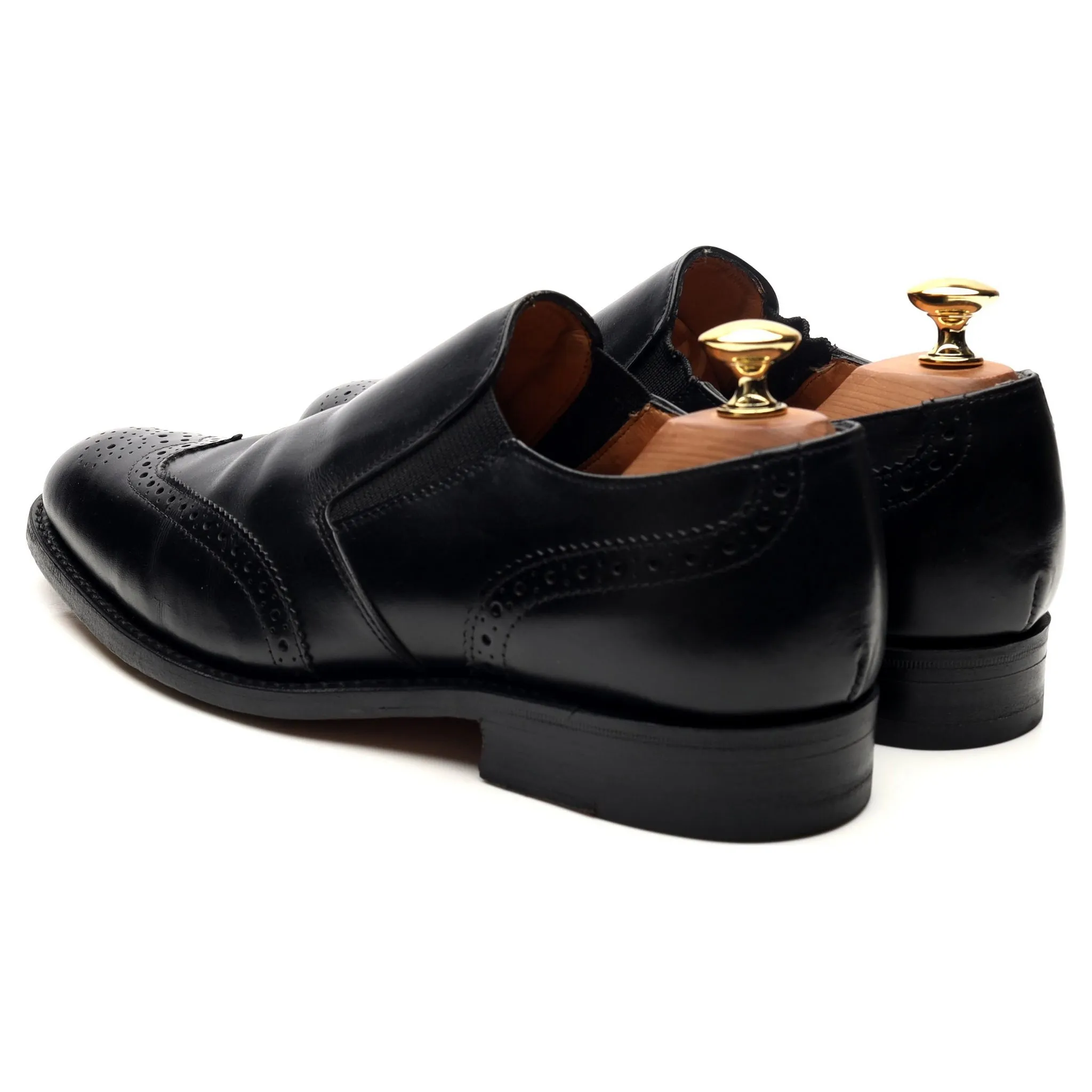 Shipton & Heneage 'Vienna' Black Leather Slip On Loafers UK 6 F