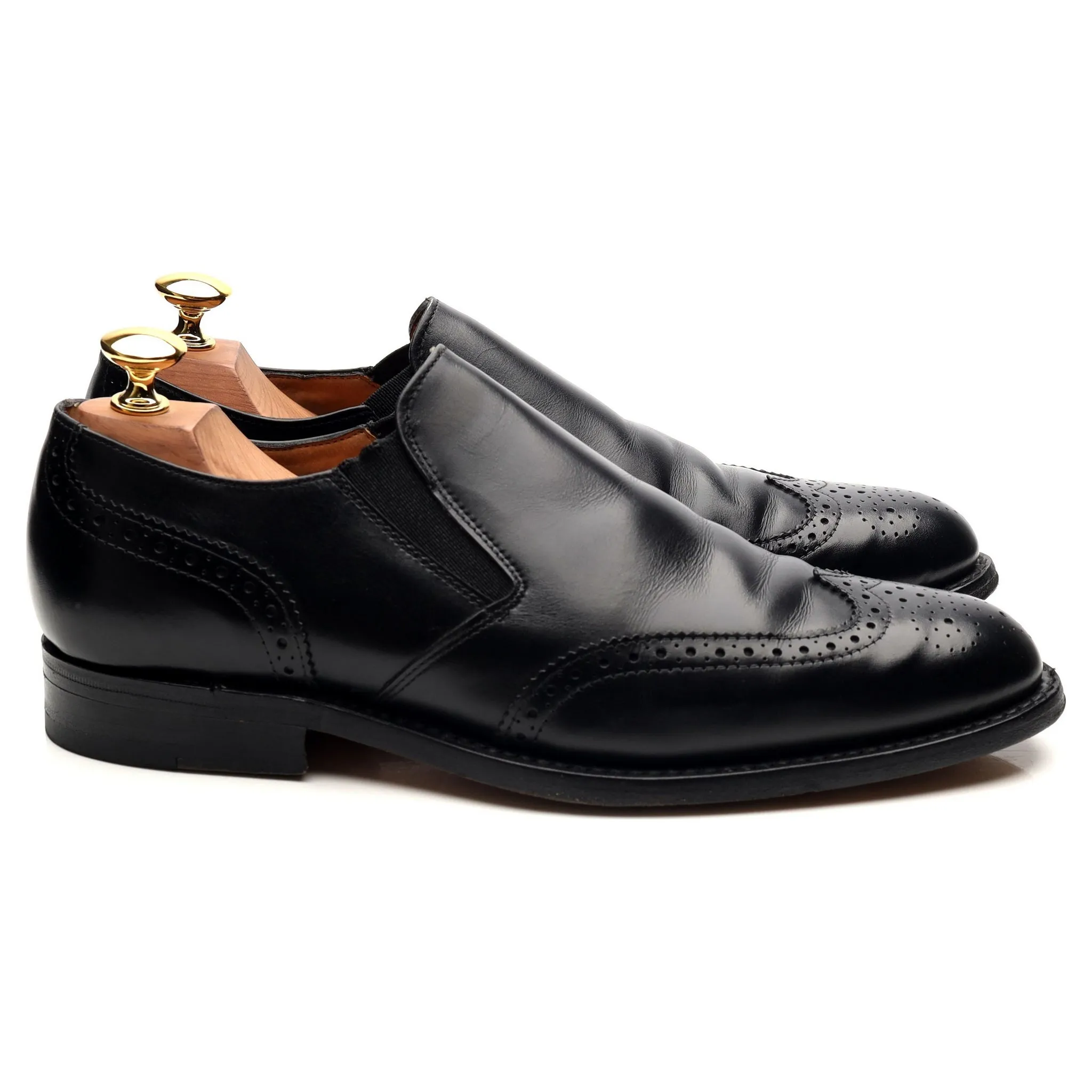 Shipton & Heneage 'Vienna' Black Leather Slip On Loafers UK 6 F