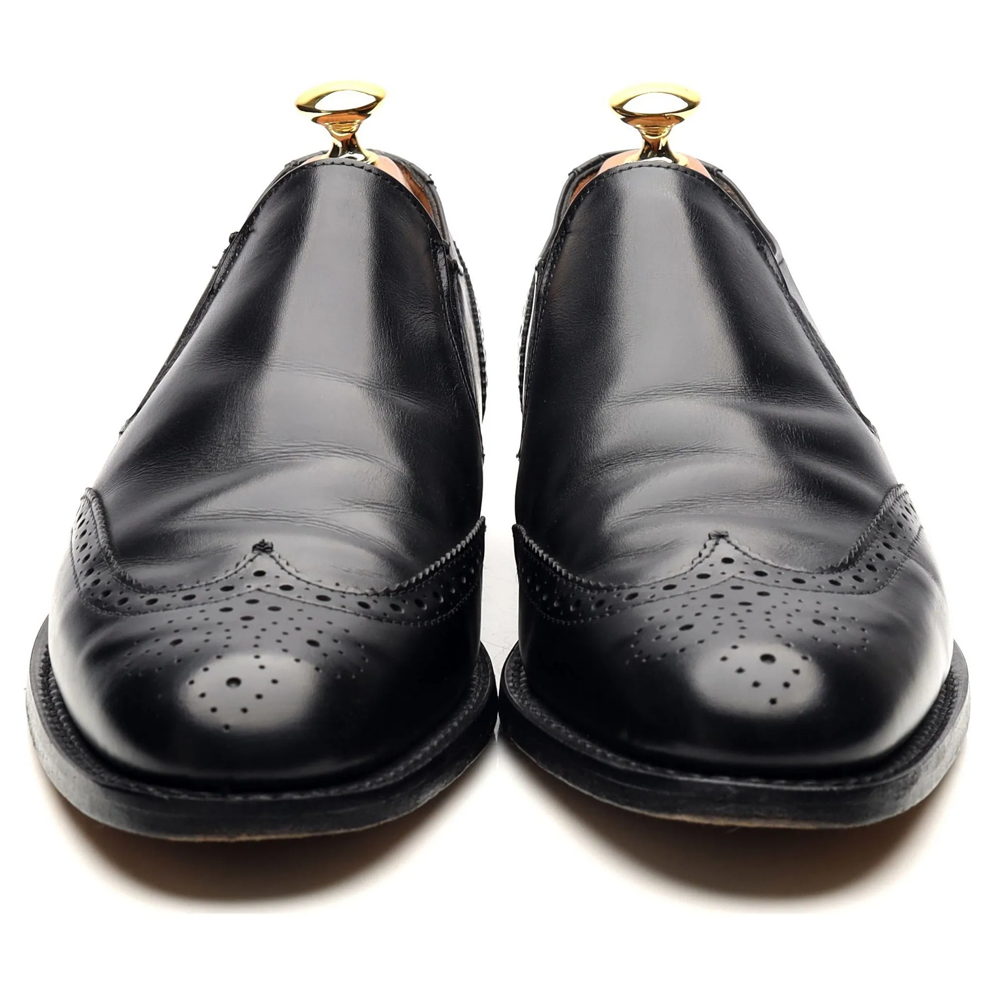 Shipton & Heneage 'Vienna' Black Leather Slip On Loafers UK 6 F