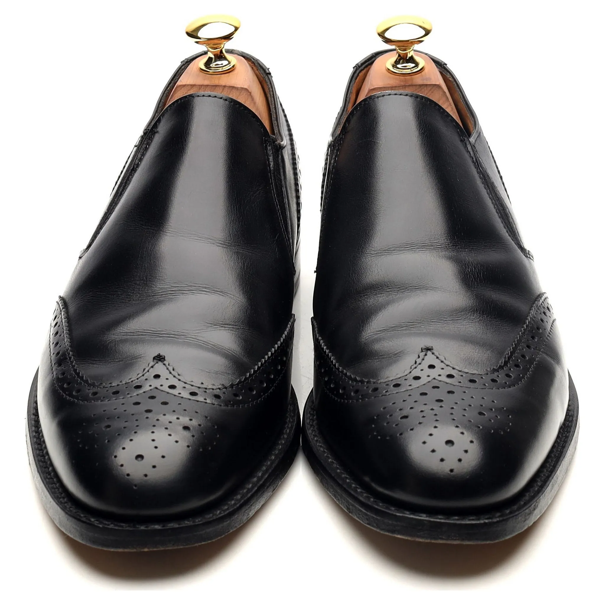 Shipton & Heneage 'Vienna' Black Leather Slip On Loafers UK 6 F