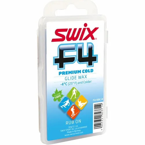 Swix F4 Premium Cold Rub On Glide Wax