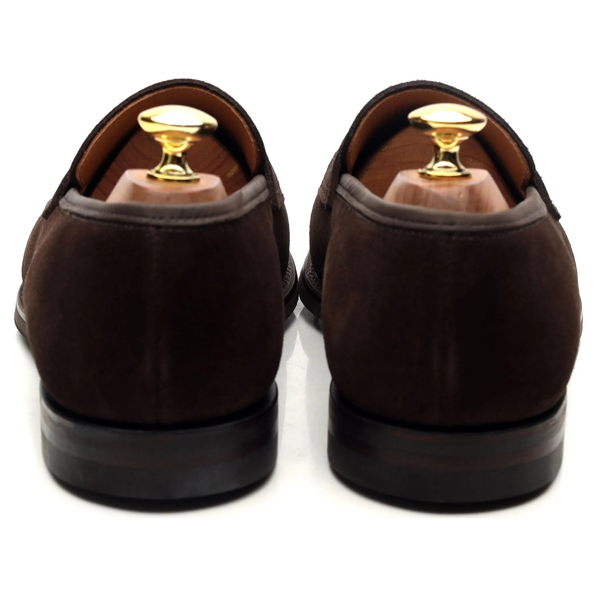 'Sydney' Dark Brown Suede Loafers UK 8 E