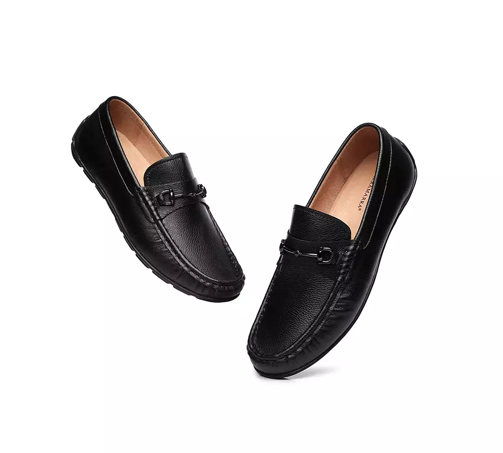 TARRAMARRA Leather Black Loafers Men Colin