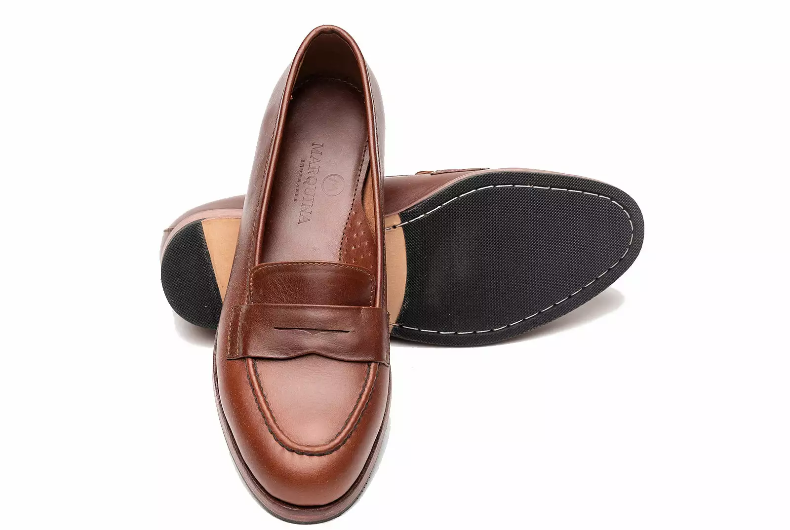 The Bonnie Penny Loafers - Chestnut Brown