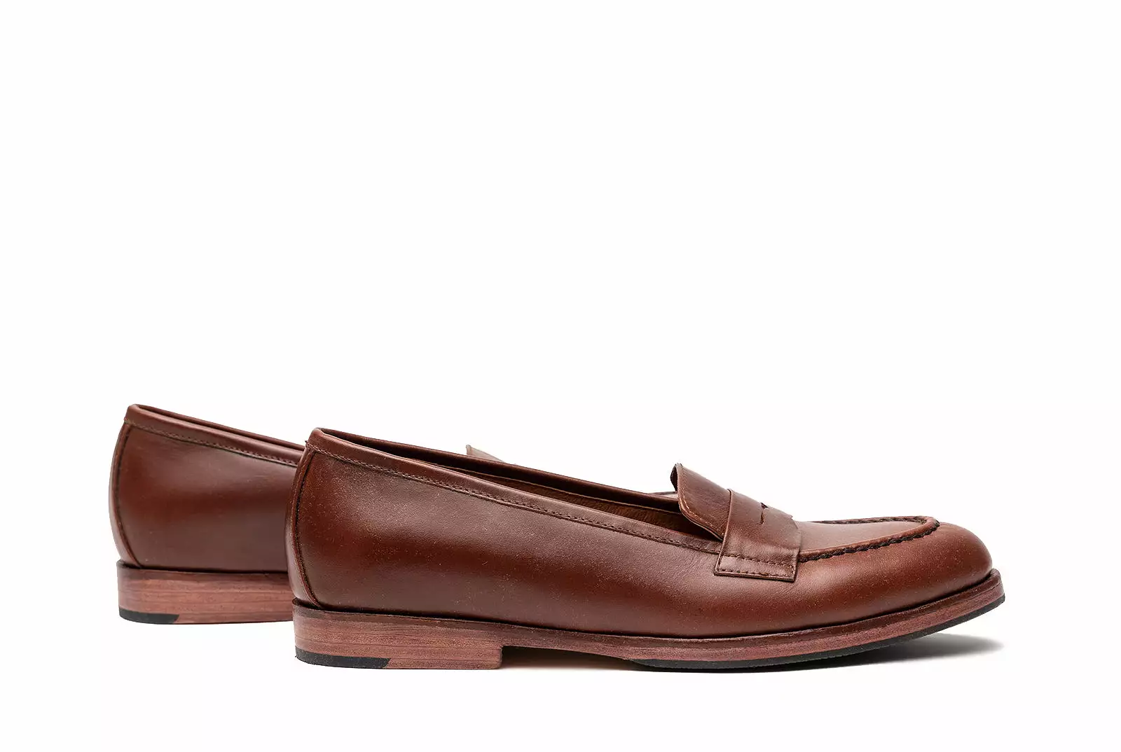 The Bonnie Penny Loafers - Chestnut Brown