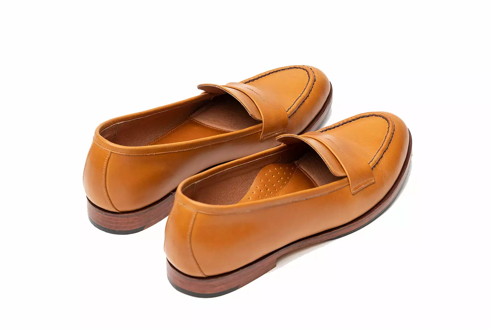 The Bonnie Penny Loafers - Cognac Tan