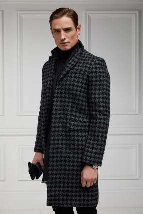 The Cheltenham Coat (Large Scale Charcoal Houndstooth)