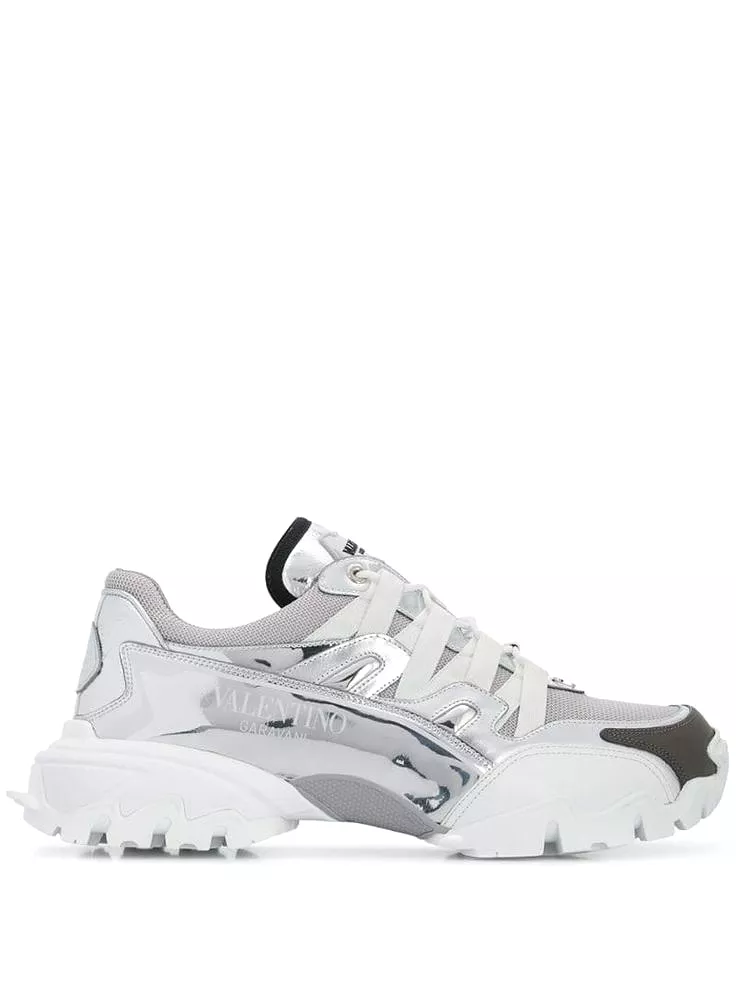 Valentino Garavani Men's Climber Sneakers - SILVER