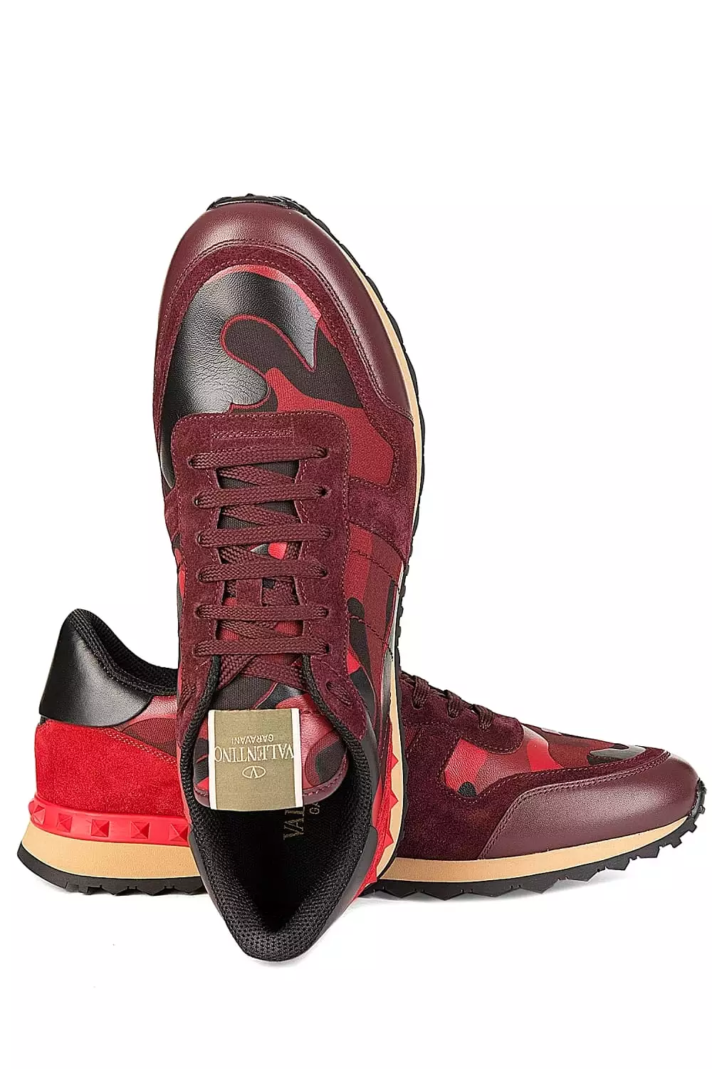 Valentino Garavani Men's Rockrunner Sneakers - CAMO/RED