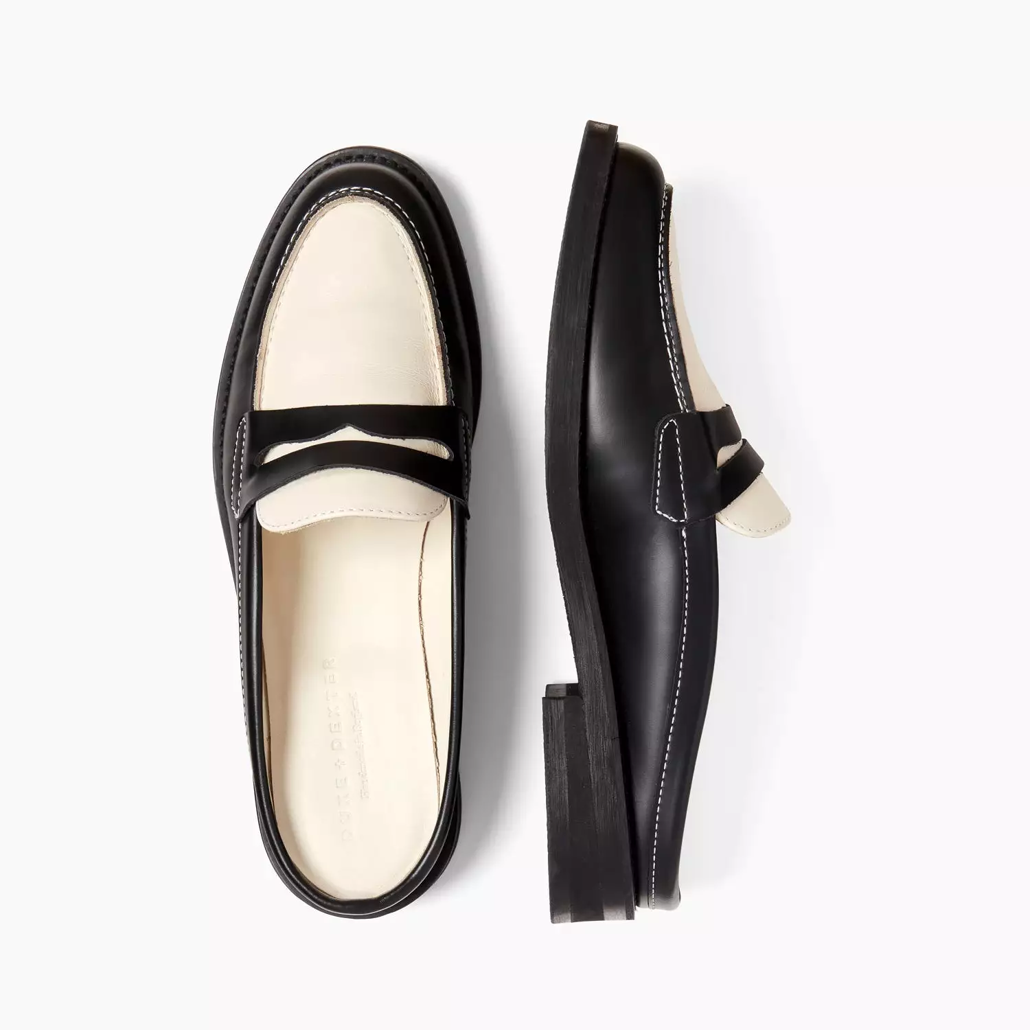 Wilde Black + White Mule Loafer - Women's