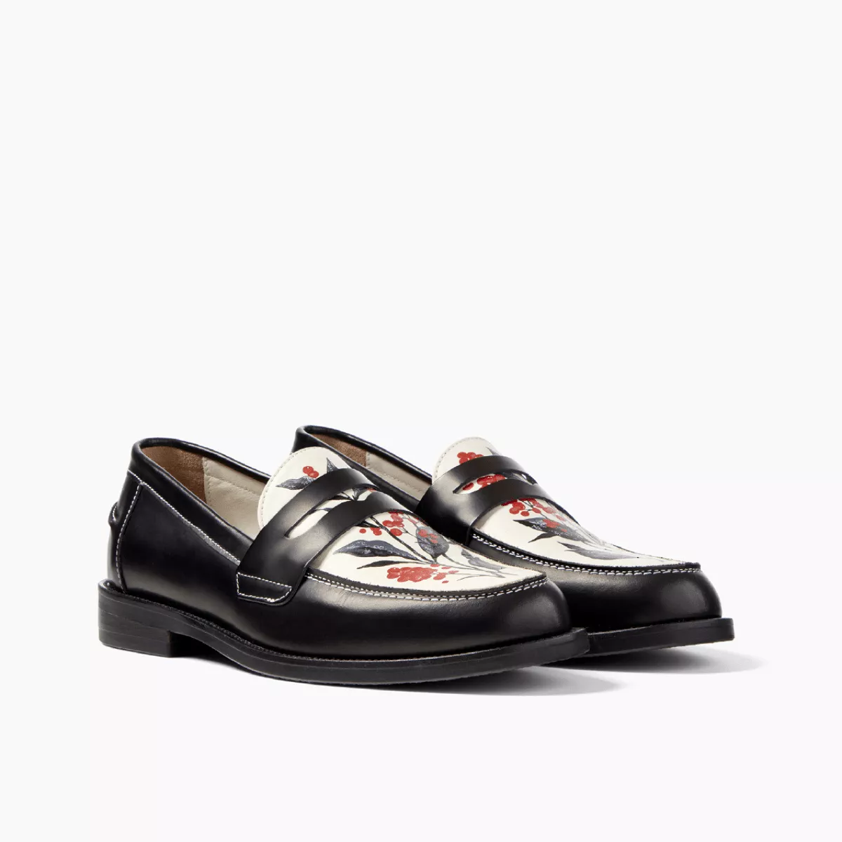 Wilde Hand-Painted Berry Penny Loafer - Women's