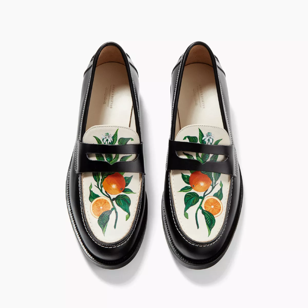 Wilde Hand-Painted Orange Penny Loafer - Women's